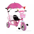 Mother baby stroller bike, metal tricycles for toddlers, toddler tricycle with push bar